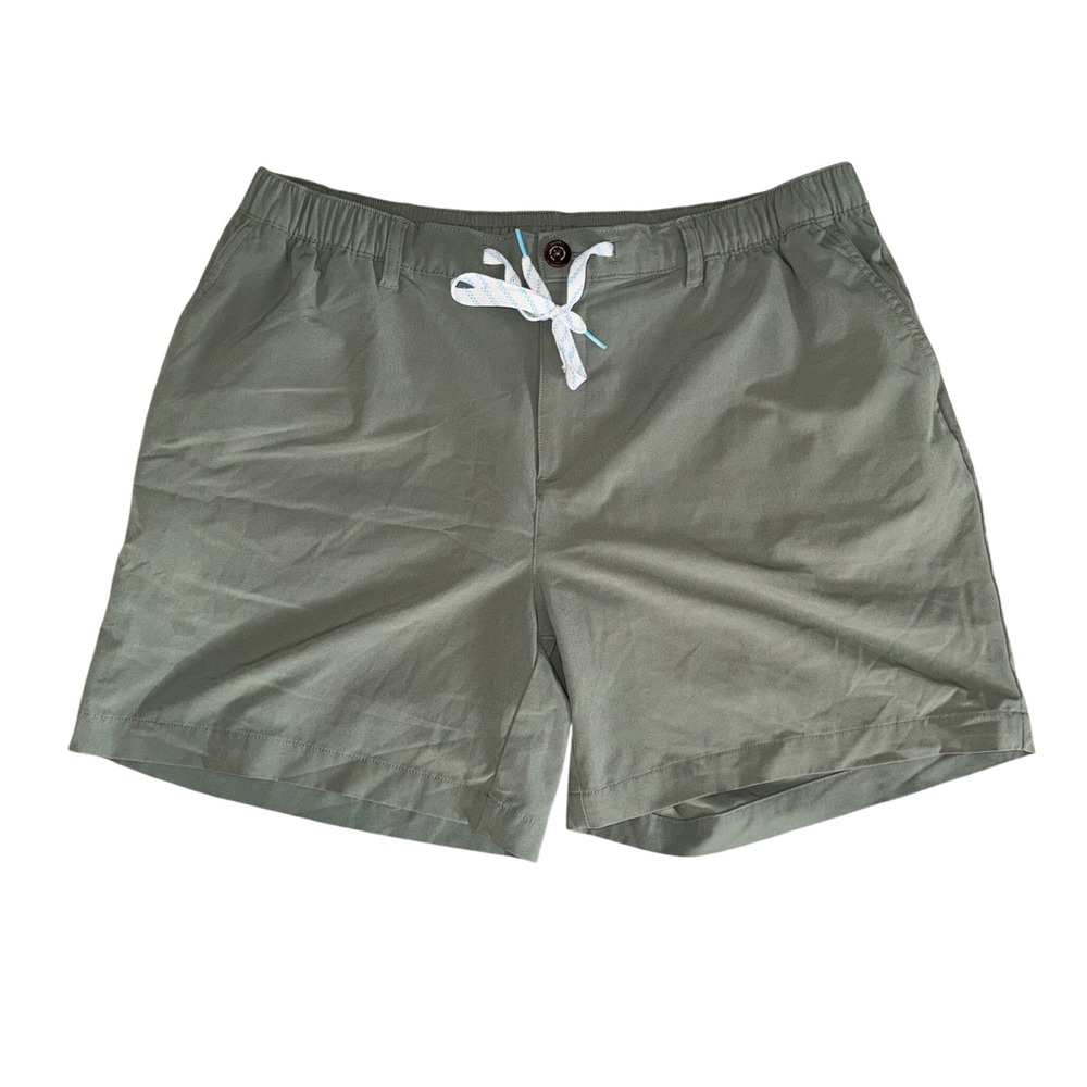 Chubbies Hybrid Shorts Mens XXL Sage Green Excellent 6" Inseam Elastic Waist